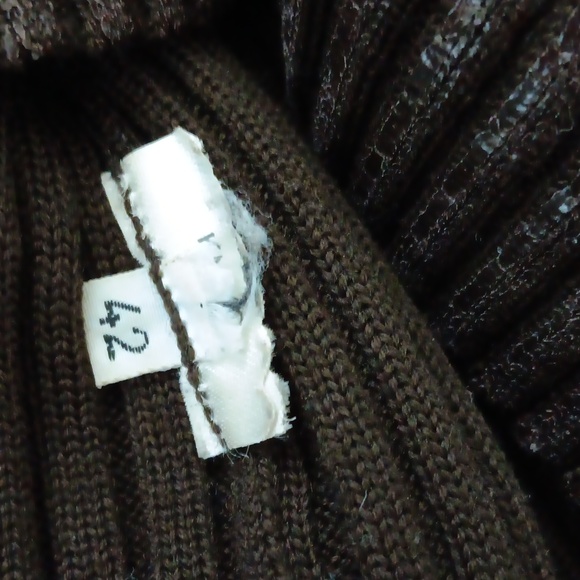 KRIZIA MAGLIA..WOOL SNAP RIBBED SWEATER..SIZE 42..VINTAGE - Picture 4 of 11